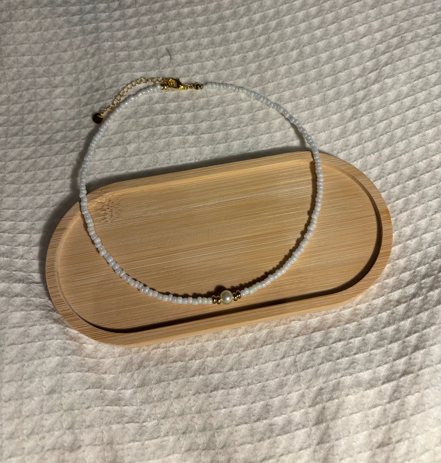 Golden Pearl Necklace